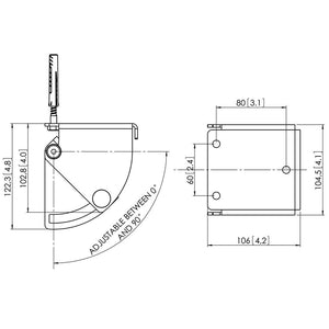 Vogels PUC 1030 – Ceiling Plate Turn and Tilt
