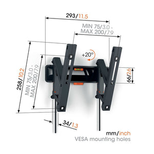 Vogels TVM 3215 Tilting TV Wall Mount – 19 to 43″ (Each)