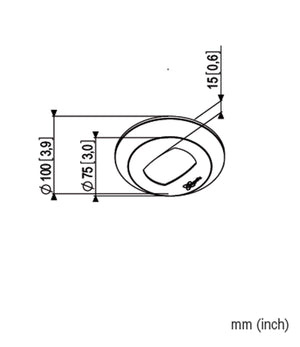Vogels PFA 9106 – White Ceiling Cover for PUC 21xx / PUC 23xx