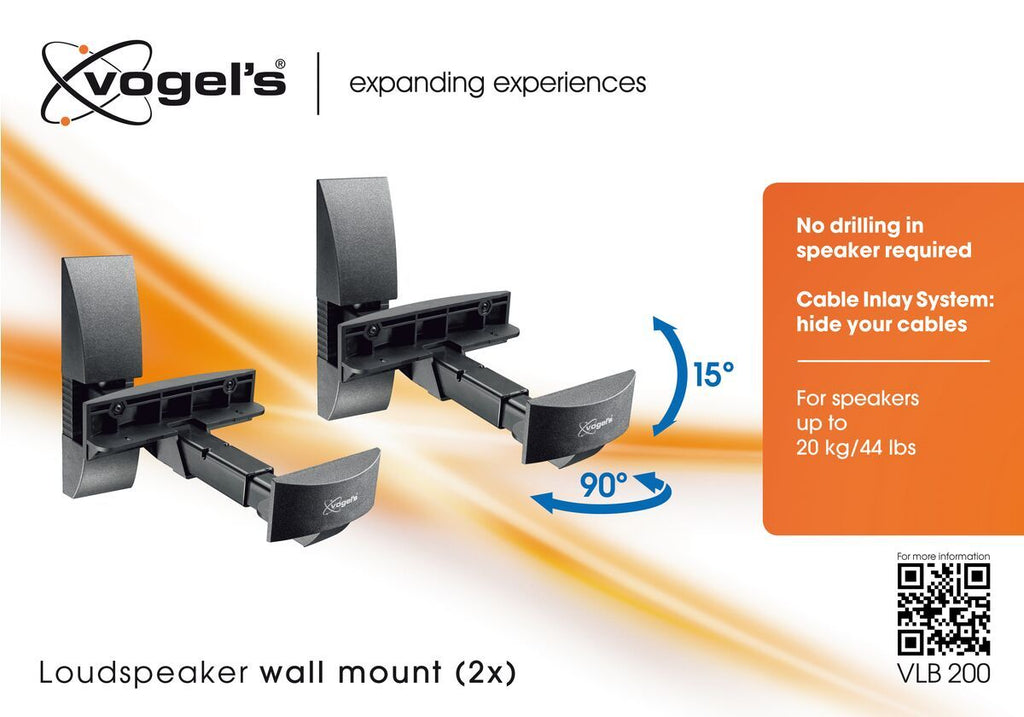 Vogels VLB200 Loudspeaker Wall Mount Bracket (Pair)