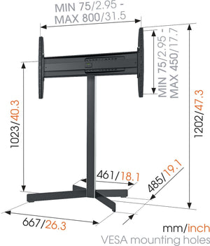 Vogels EFF 8330 TV Floor Stand