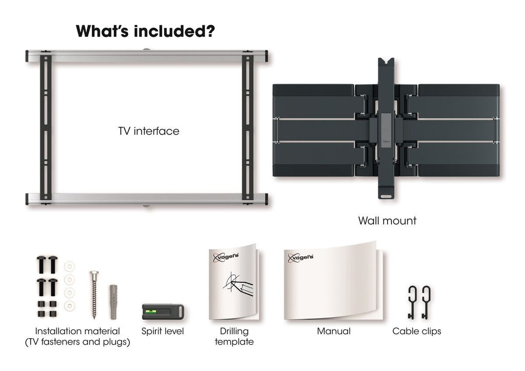 Vogels Thin 550 ExtraThin Full-Motion TV Wall Mount Black (40 - 100 inch)